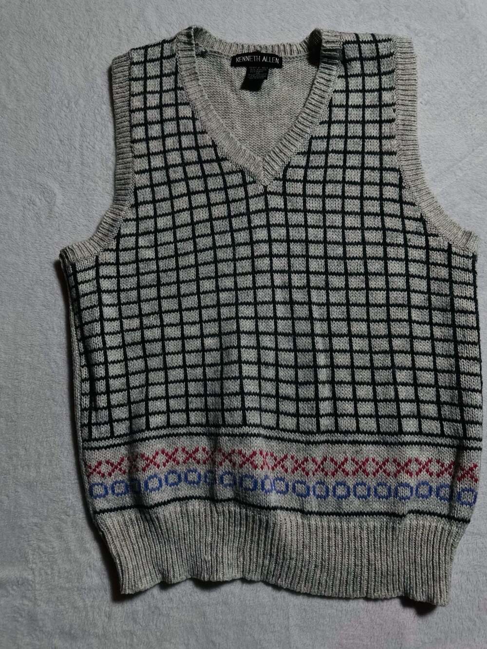 Kenneth Allen Vintage V-Neck Sweater Vest Size M